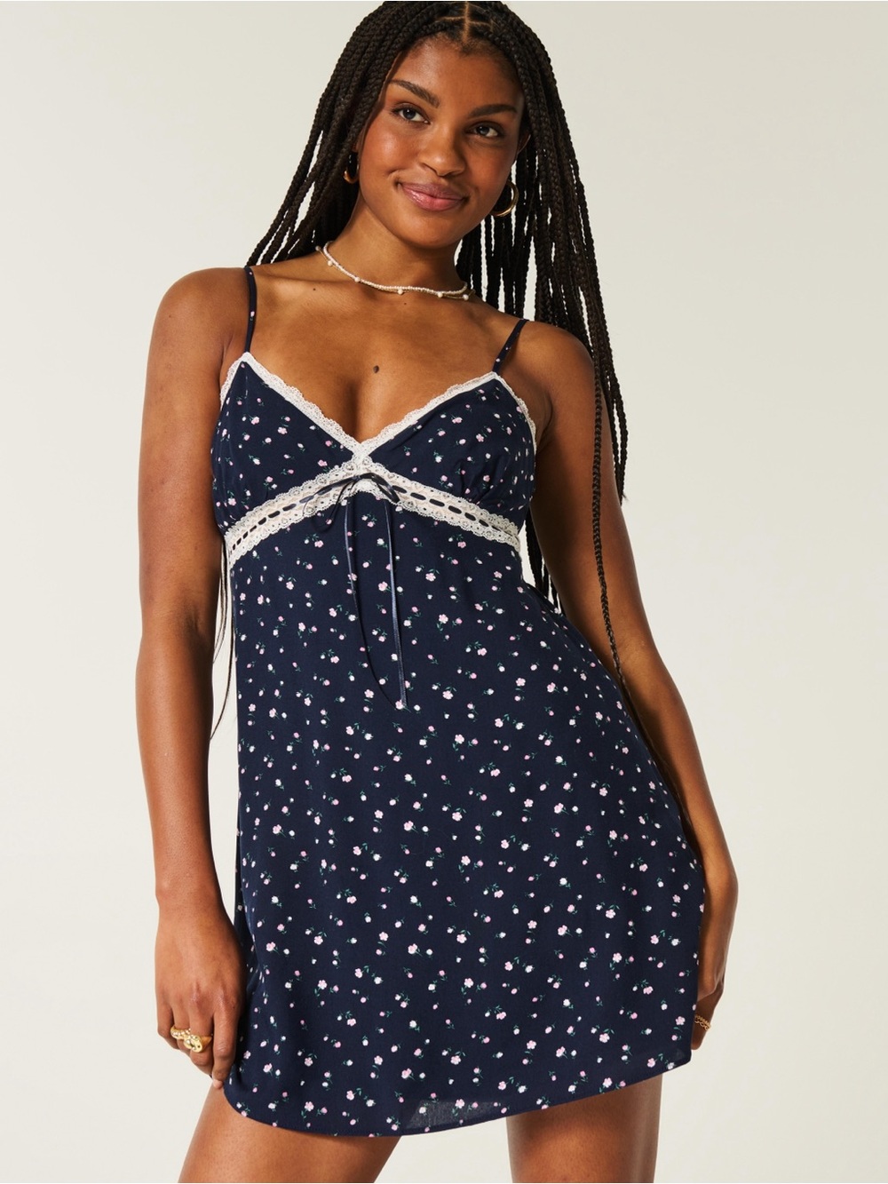 Hollister Floral and Lace Dress